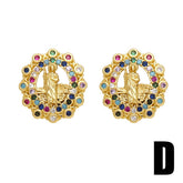 RETRO VIRGIN MARY EARRINGS_CWAJE0975