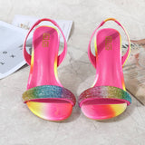 Versatile Stiletto Colorful Fashion Sandals