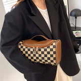 NEW CHECKERBOARD LARGE CAPACITY COSMETIC BAG_CWAB4491