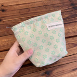 Green Floral Cosmetic Bag Travel Wash Pouch_Cuab00669