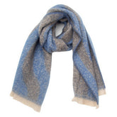 TEXTURED JACQUARD SCARF LOOP YARN WINTER WRAP_CWASC0871