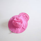 CHILDRENS CANDY COLOR THIN SHAWL BUCKET HAT_CWAH2862