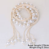 BOHO PEARL TASSEL CHAIN BELT FOR WOMEN DRESSES_CWMM6410