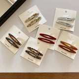 Small Niche Simple Hollow Willow Acetic Acid Metal Hairpin
