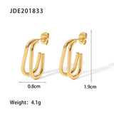 PERSONALIZED HIGH END GOLD PIGMENT HOOP EARRINGS_CWMM2350