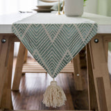 GEOMETRIC TASSEL FASHION LONG TABLECLOTH_CWMM0995