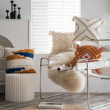 MULTI FLEECE PATTERNED COZY PILLOW COVER_CWMM0034