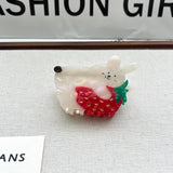 FRUIT SERIES ACETATE HAIR CLIPS WITH SHARK DESIGN_CWAHA5714