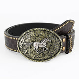CLASSIC MENS PUNK EMBOSSED LEATHER BELT_CWABE0411
