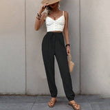 Texture Sense Casual Long Small Foot Pants