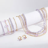 LAVENDER SERIES STACKED PEARL NECKLACE COMBINATION_CWAJE2905