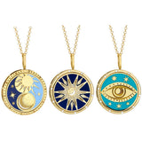 STAINLESS STEEL TAROT NECKLACE FOR WOMEN_CWMM3793