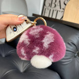 CUTE LITTLE MUSHROOM CAR KEYCHAIN BAG PENDANT_CWMM2533