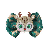 CHILDRENS PRINTED GLITTER BOW HAIRPIN_CWAHA2359