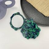 Vintage Acetate Geometric Compact Makeup Mirror_Cwmm6396