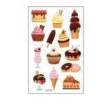 FOODIE TATTOO STICKERS BURGER CAKE CANDLES_CWMM8396