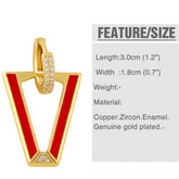COLORFUL ZIRCON INVERTED TRIANGLE V SHAPED EARRING_CWAJE1013