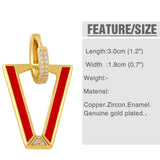 COLORFUL ZIRCON INVERTED TRIANGLE V SHAPED EARRING_CWAJE1013