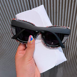 LARGE FRAME CAT EYE SUNGLASSES WITH DIAMONDS_CWASG0822