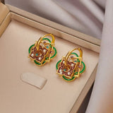 Cwaje4881_Niche Retro High-End Luxury Earrings