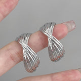 RETRO MULTI LAYERED LARGE HOOP EARRINGS_CWAJE1319