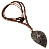 Vintage Creative Leaf Leather Necklace_Cwmm4622