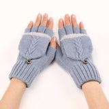 Flap Raw Edge Autumn Short Gloves_Cwag0099