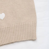 Valentines Day V-Neck Lace Knitted Sweater