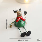 METAL SANTA ORNAMENT CHRISTMAS TREE TABLE DECOR_CWMM9745