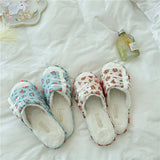 CHEONGSAM BUTTONED PLUSH OPEN TOE HOME SLIPPERS_CWMM2987