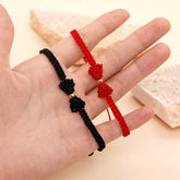 COPPER BEAD JEWELRY WIRE BRAIDED BOW BRACELET_CWMM3860