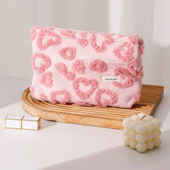 Cute Plush Heart Makeup Cosmetic Pouch Bag_Cwab06092