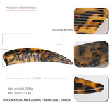 HORN POINTED TAIL COMB ACETATE CARVED FLOWER COMB_CWAHA4185