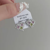 COLORED ZIRCON PEARL HEART EARRINGS_CWAJE1306