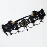 HALLOWEEN PEARL LACE HEADBAND_CWMM0136