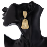 FASHIONABLE COMMUTING IRREGULAR TEXTURE EARRINGS_CWMM3202