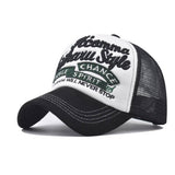 SUMMER COLOR BLOCK MESH OUTDOOR HAT TRUCKER HAT_CWAH1365