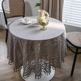 FOREST STYLE PASTORAL CROCHET COVER DINING TABLE_CWMM0965