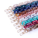 ACRYLIC SQUARE MULTI COLOR BAG CHAIN BAG STRAP_CWMM5093
