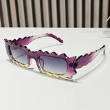 PERSONALIZED LACE IRREGULAR SUNGLASSES_CWASG0416