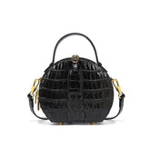 New Crocodile Pattern Crossbody Small Round Bag_Cwab3626