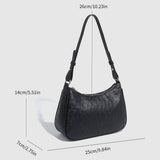 Ostrich Texture Adjustable Underarm Handbag_Cwab5692