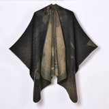 CASUAL THICKENED JACQUARD SLIT SHAWL_CWASC0953