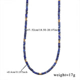 Unique Natural Stone Pearl Necklace Set With Lapis_Cwmm7546