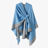 NEW DOUBLE SIDED SOLID COLOR WARM SHAWL FOR WOMEN_CWMM2084