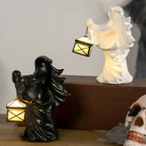 HALLOWEEN GRIM REAPER LANTERN RESIN DECOR_CWAJE5287