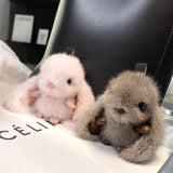 MINK FUR RABBIT BAG ORNAMENT HIGH END KEYCHAIN_CWMM2546