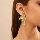 Vintage Leaf Design Earrings Fashionable Earrings