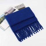 THICK MOHAIR SCARF WINTER TASSEL WRAP FOR WOMEN_CWASC1099