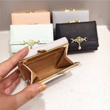 SOLID COLOR SMALL FRESH PENDANT SHORT WALLET_CWAB2565